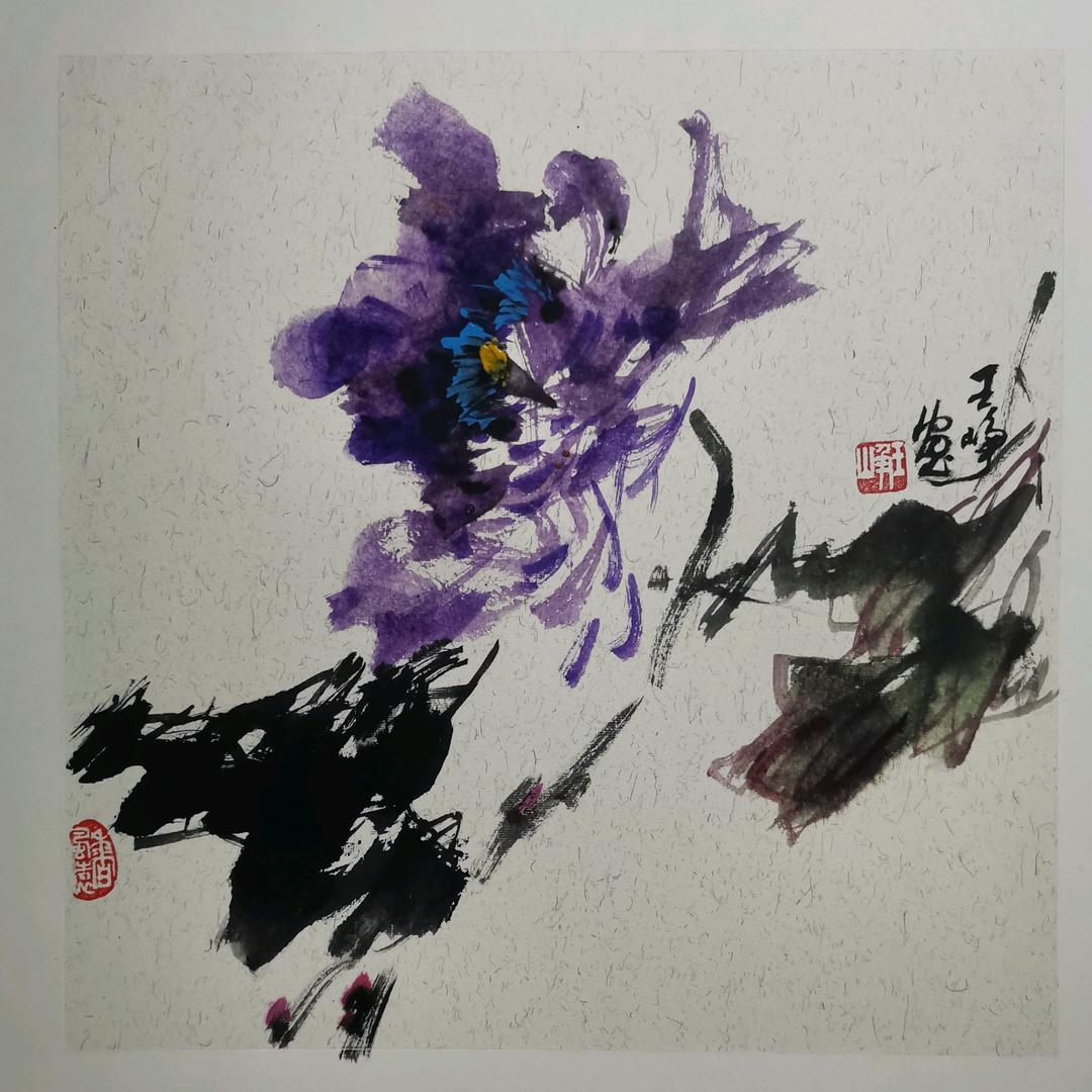 水墨意向大写意牡丹研究