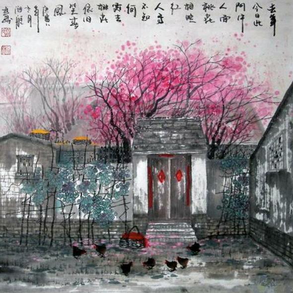桃花依旧笑春风