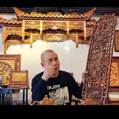 屏:风:哥（屏风：隔断：背景：木雕）