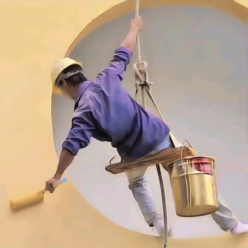 熊熊，[专业吊绳外墙翻新，防水，维修]