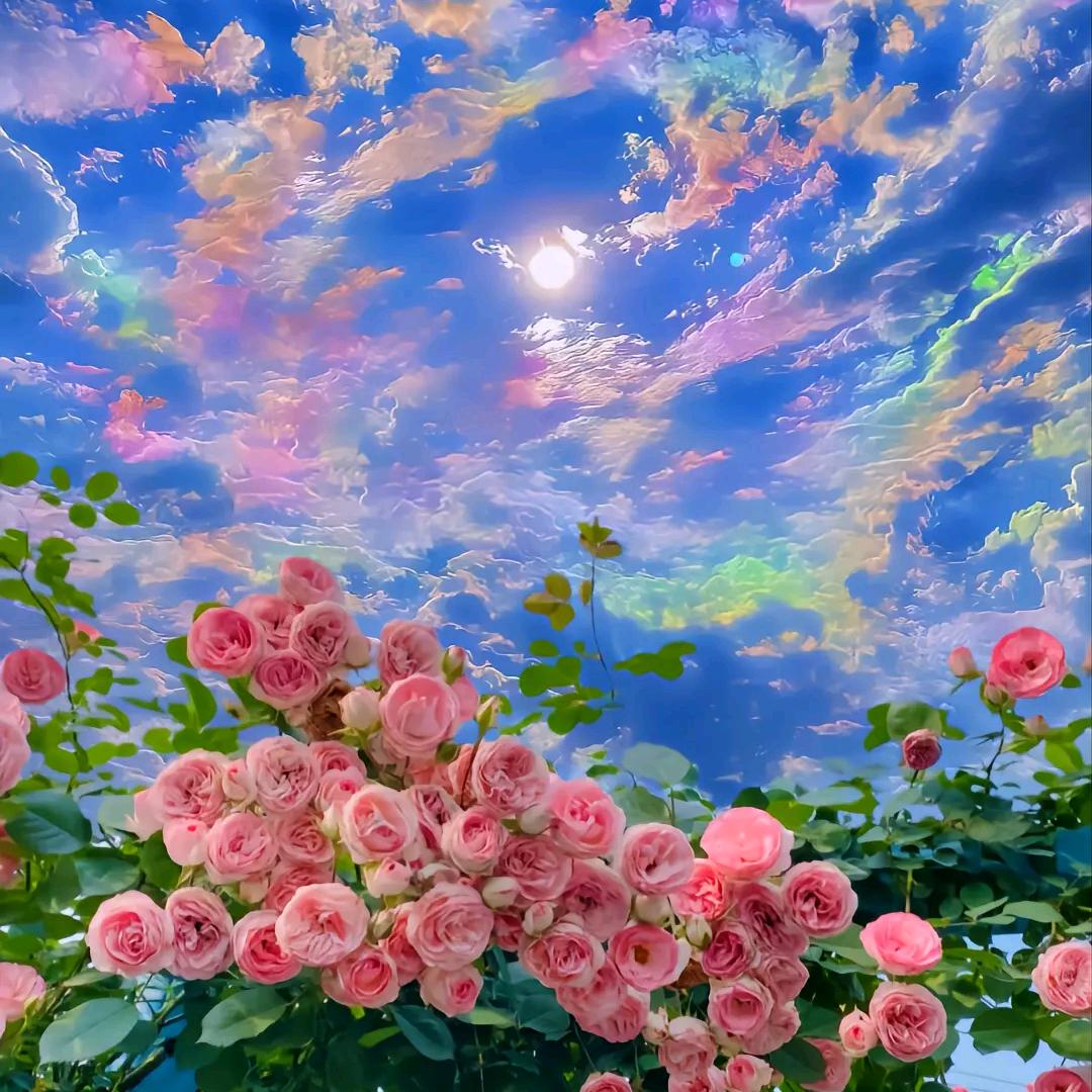 七彩花海