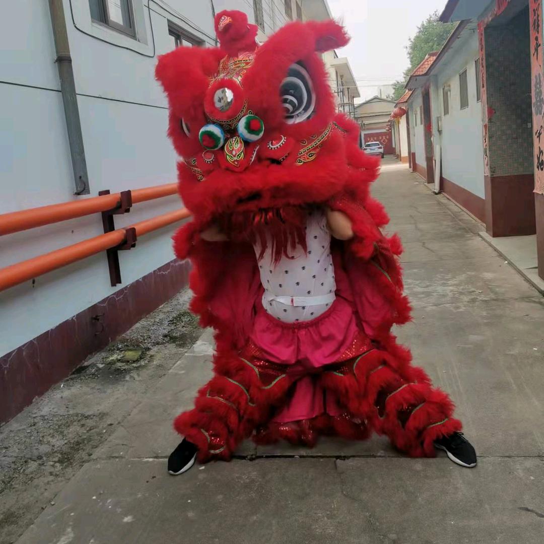 德州舞狮龍麟民俗龙狮团花轿迎亲