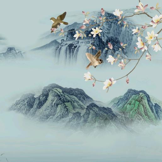 明月照山林
