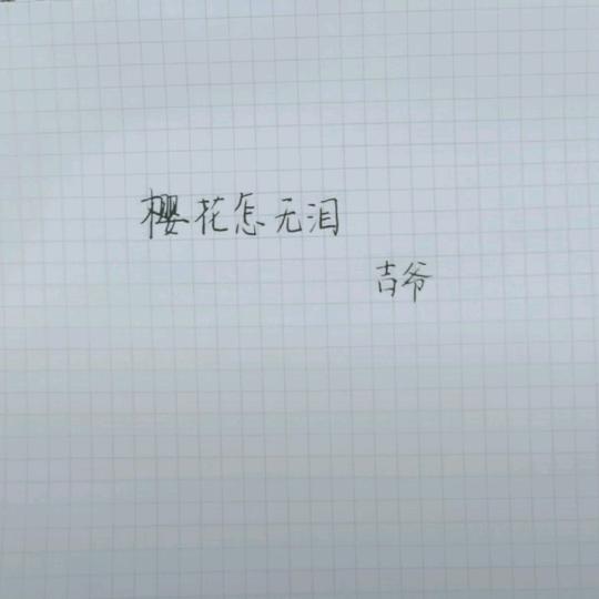 樱花怎无泪