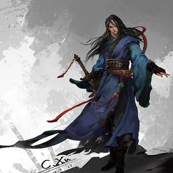 流星赶月，花剑影