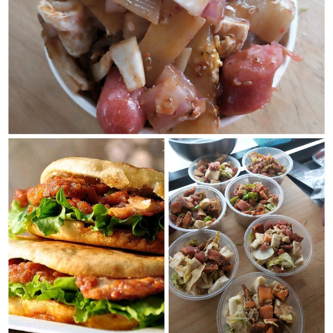 东北特色香丝卷饼，烤冷面，布袋馍，杂粮煎