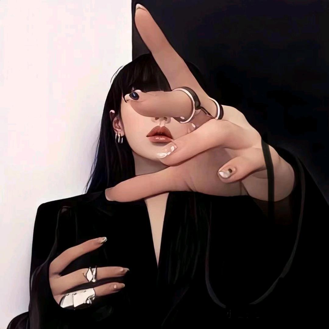 黑白少女