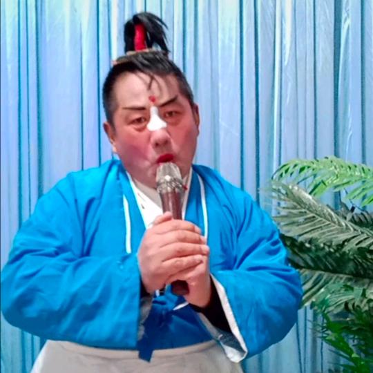 范寨镇豫剧歌舞团团长王庆平。