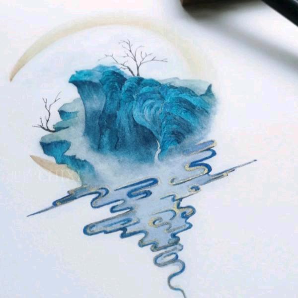 山沉晚吟时