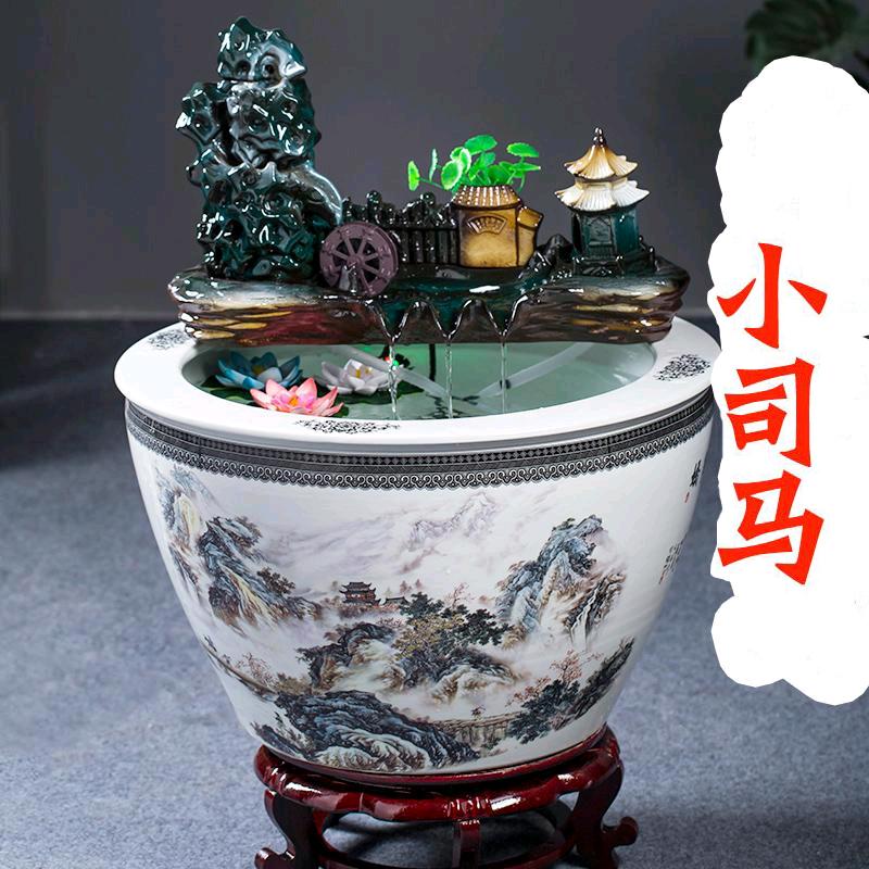 一晨陶瓷鱼缸批发零售