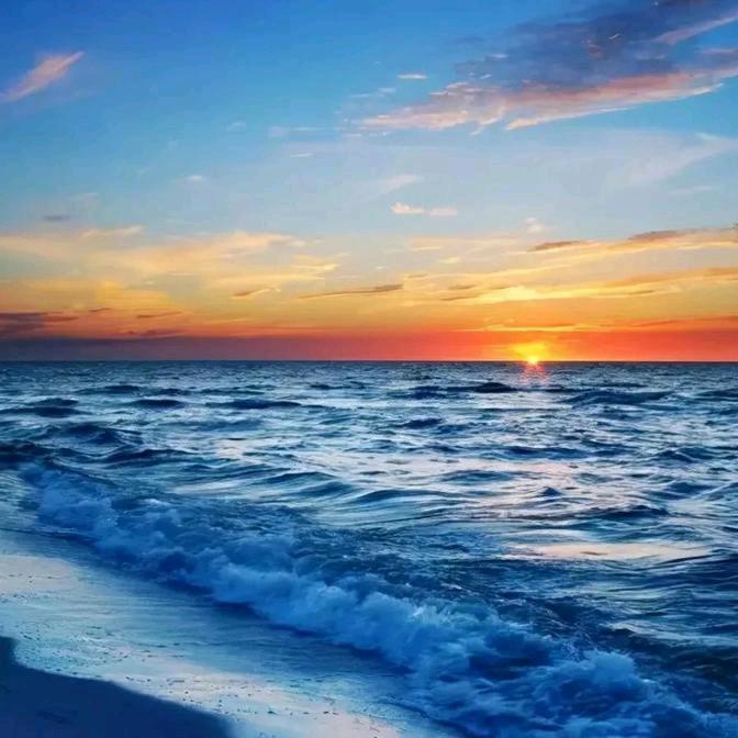 朝阳与海