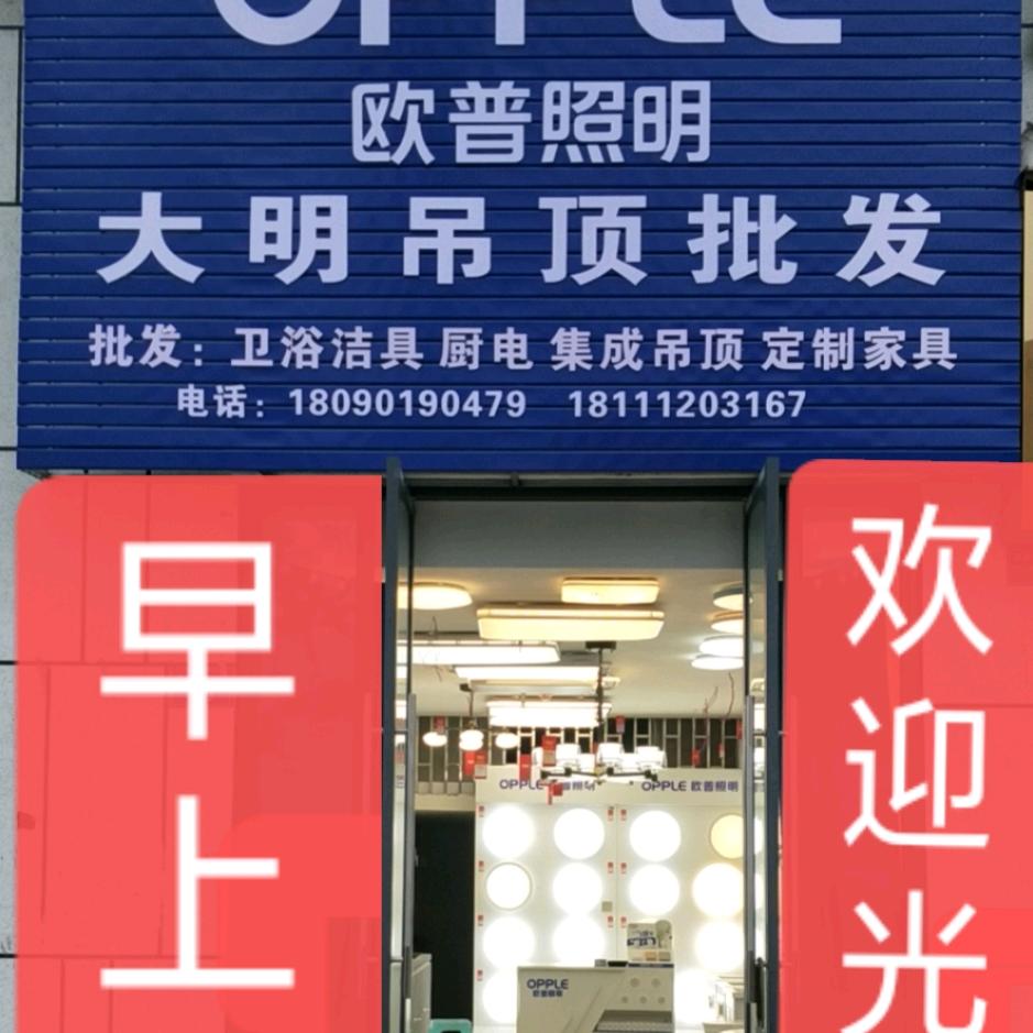大明吊顶批发，欧普照明，诚帝厨电