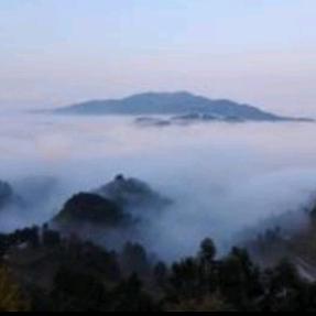 云遮半山腰