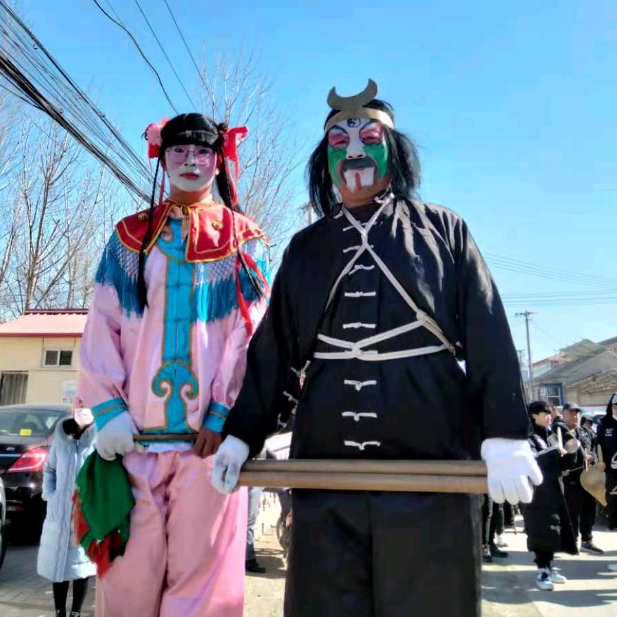 渔坝口同聚高跷瑞哥
