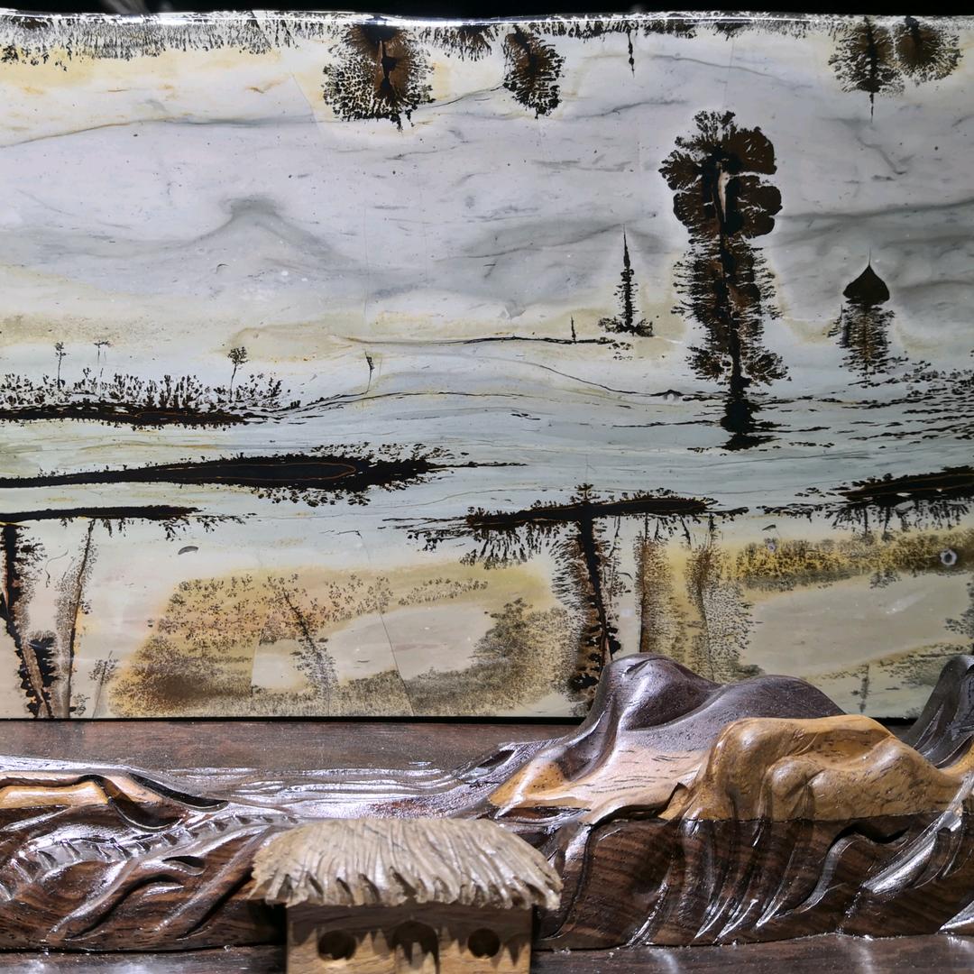 温师傅奇石工艺品 国画石