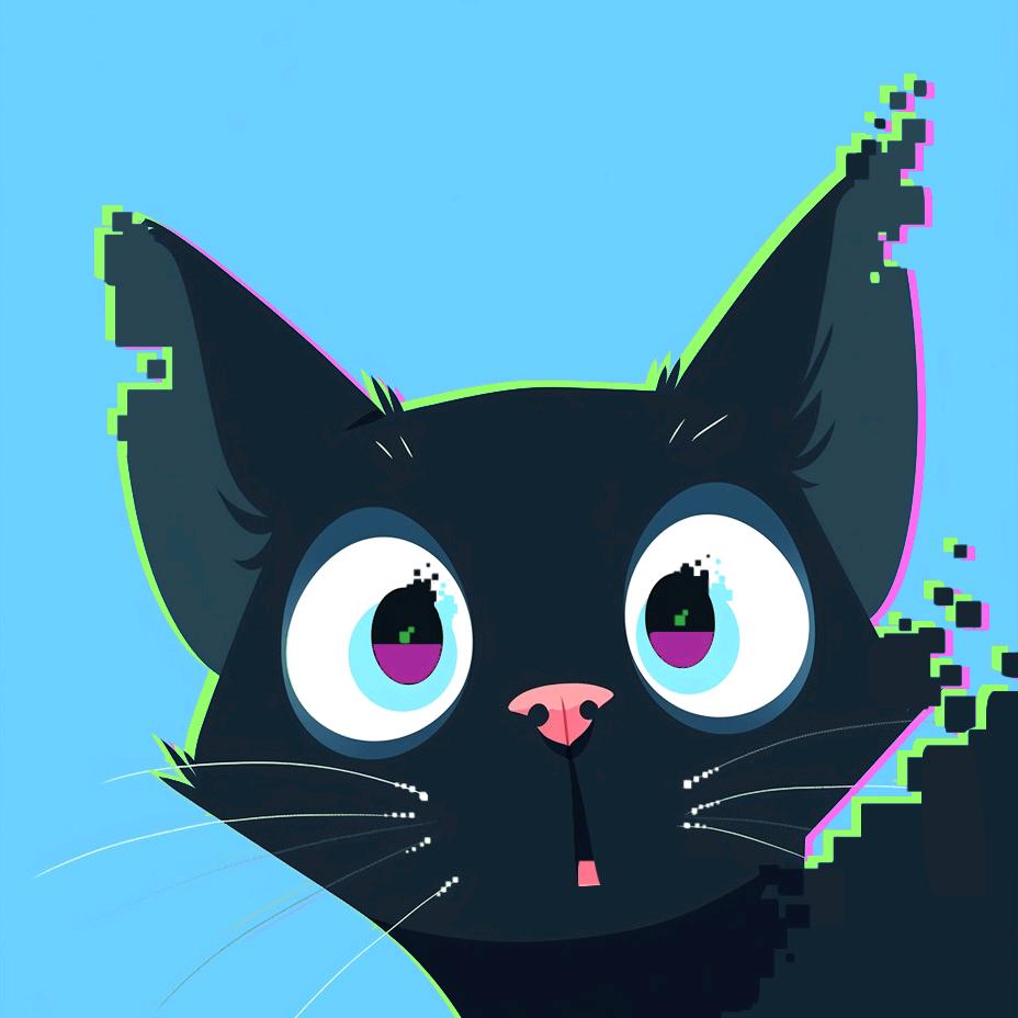 是一只黑猫呐