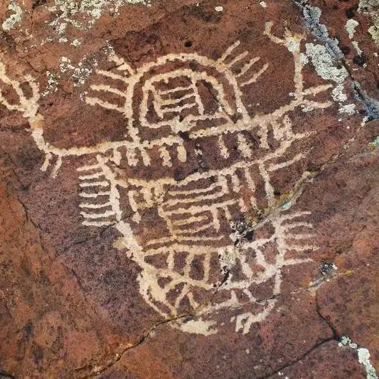 上源真人+八瓣莲花🙏鬼山上的画