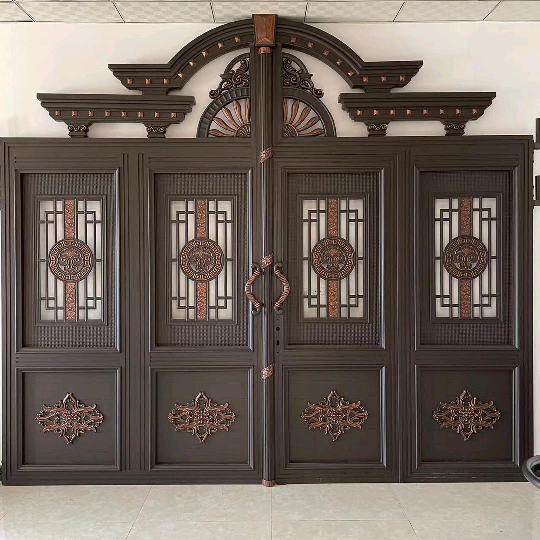 户县甘河镇豫陕钢艺铝艺庭院门专业批发