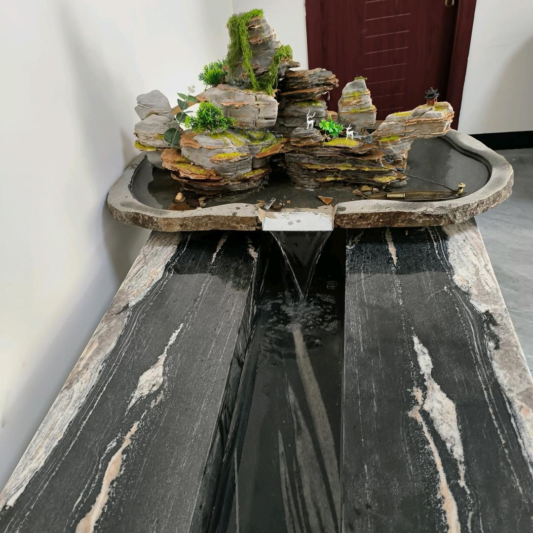 凡泉石雕盆景摆件