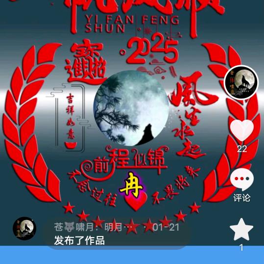 苍狼🐺啸月，明月几时有