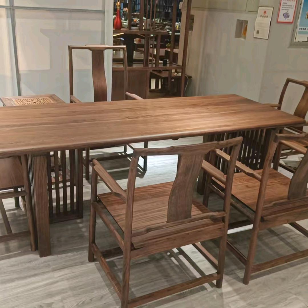 臻丽雅新中式榆木茶桌厂家直销