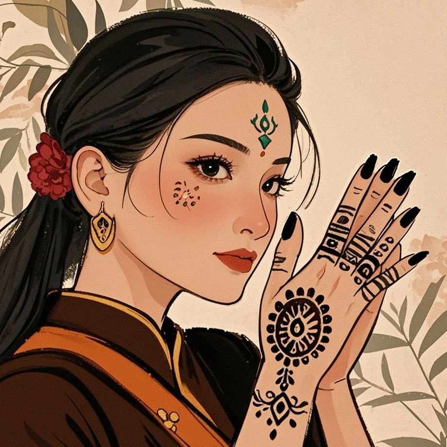 海娜手绘尘念老师