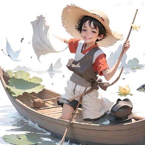 划船不用桨全靠浪