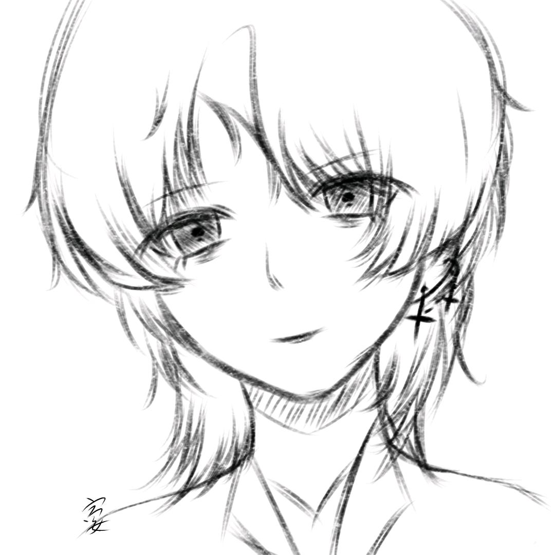 闭眼看地板。（接毛版）