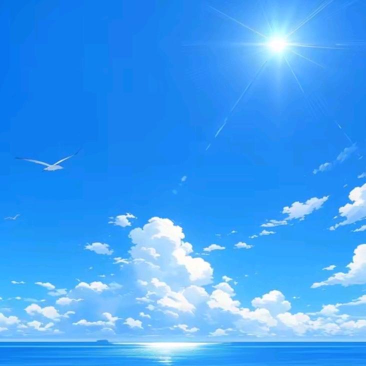 蓝蓝的天 洁白的云