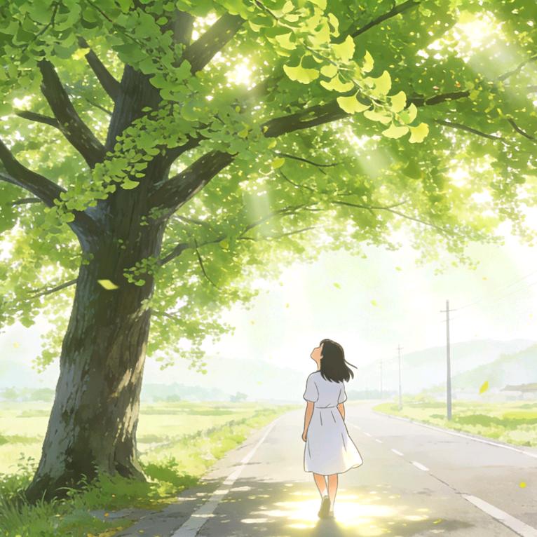 树下银杏子