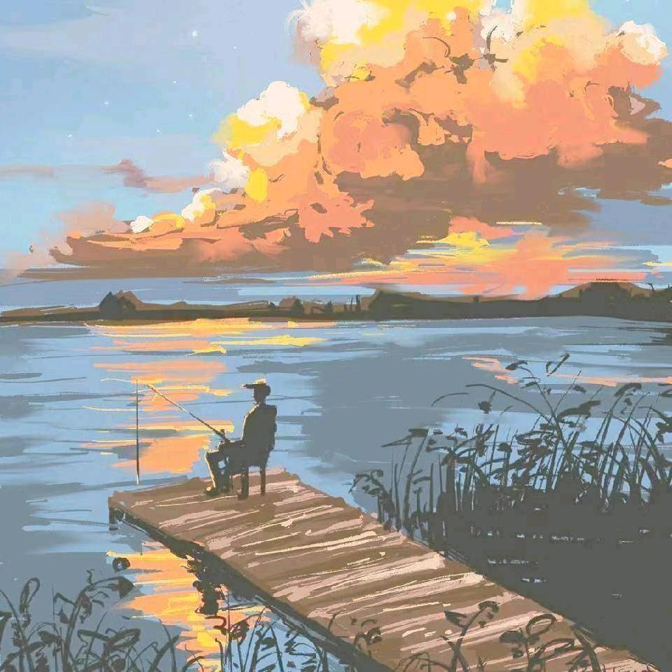 夜观海