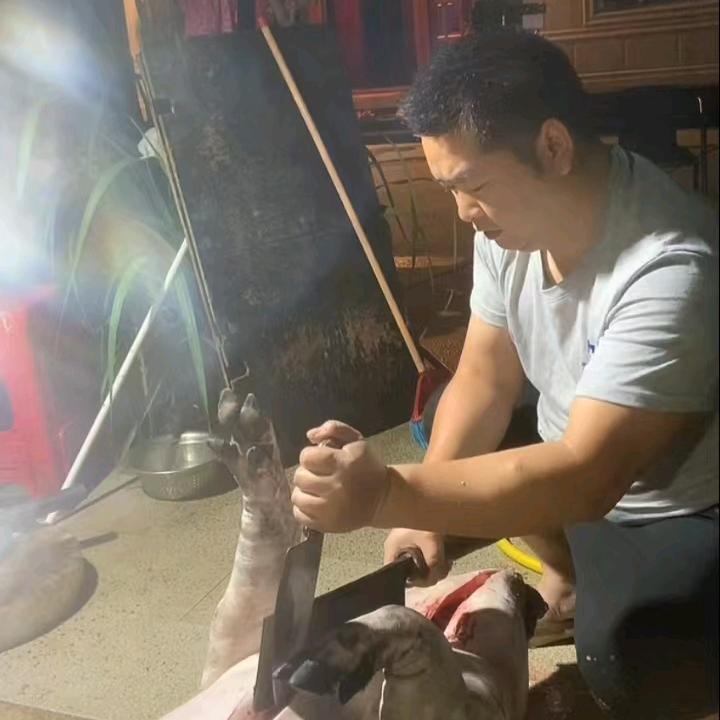 胖子哥现场杀猪