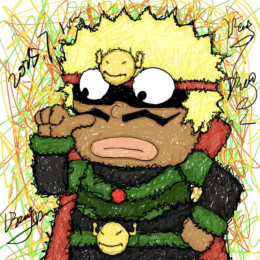 帅气的开心超人