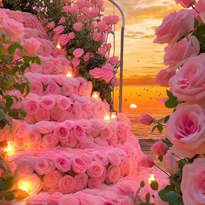 花海里的一束花