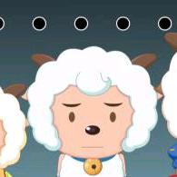 抱着小羊呼呼大睡