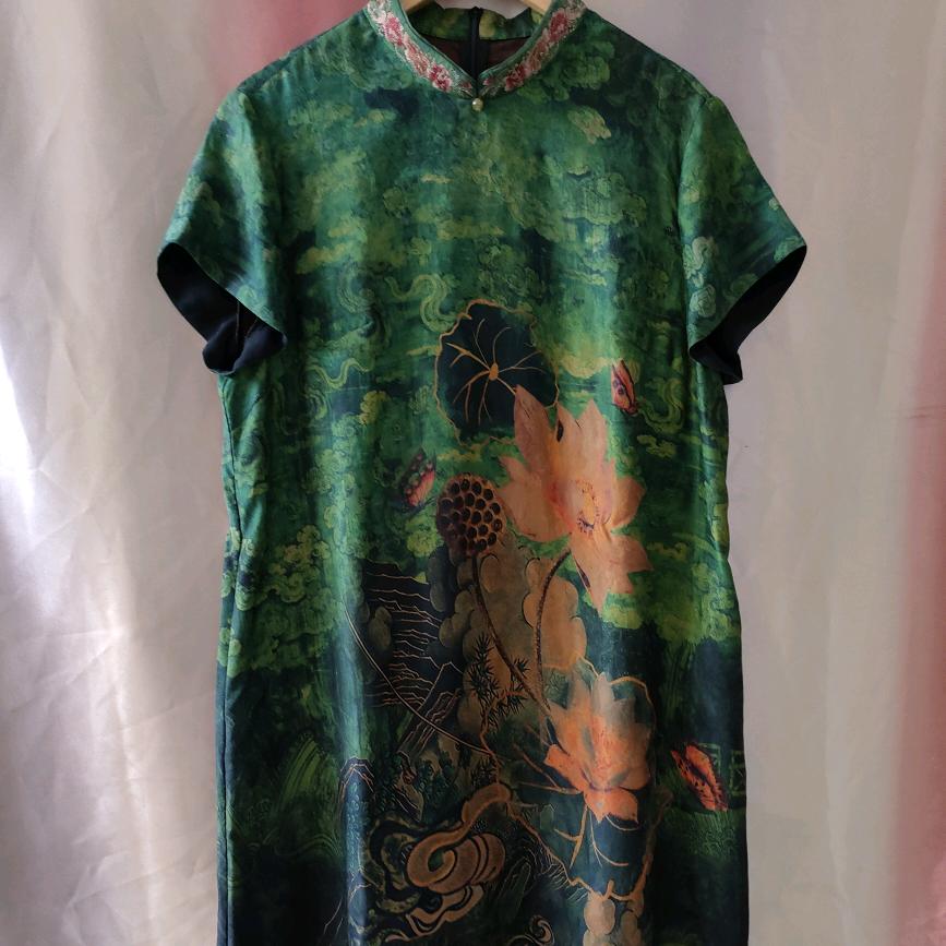 燕子古着香云纱真丝羊绒店