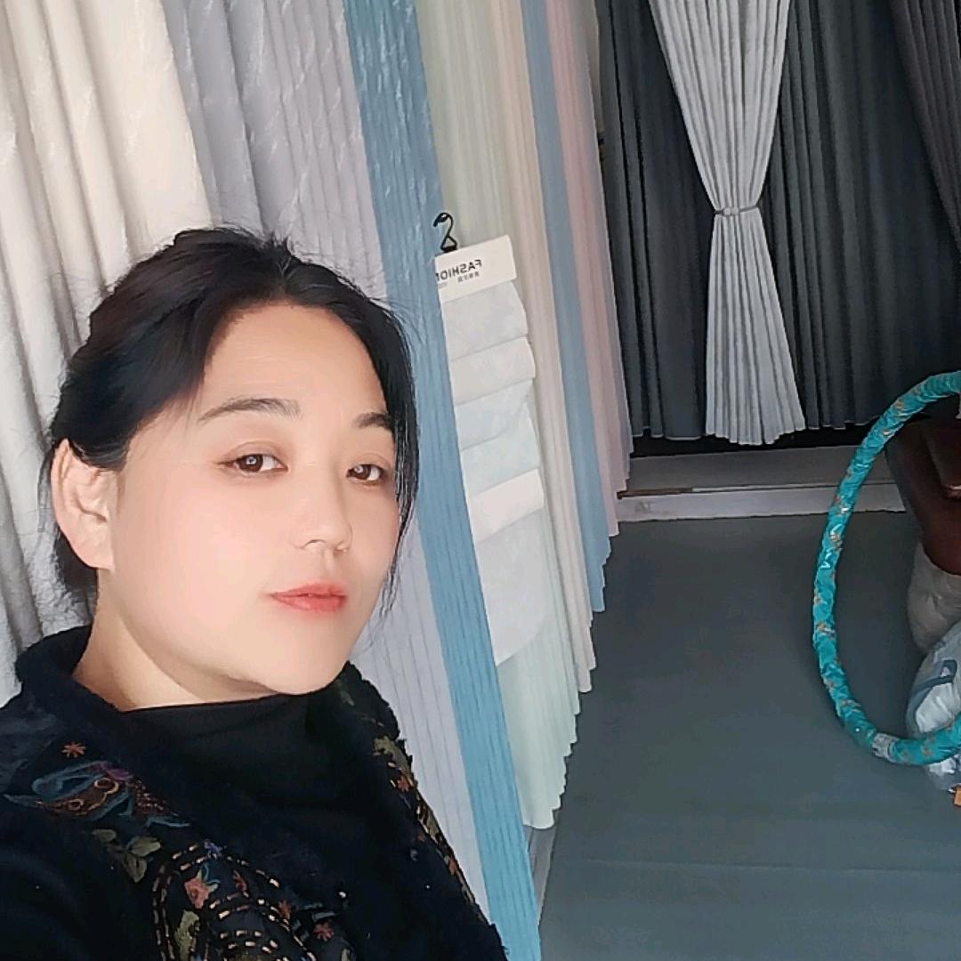 蔡村二红窗帘床品