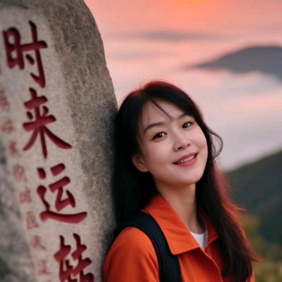 夕阳下最美的花