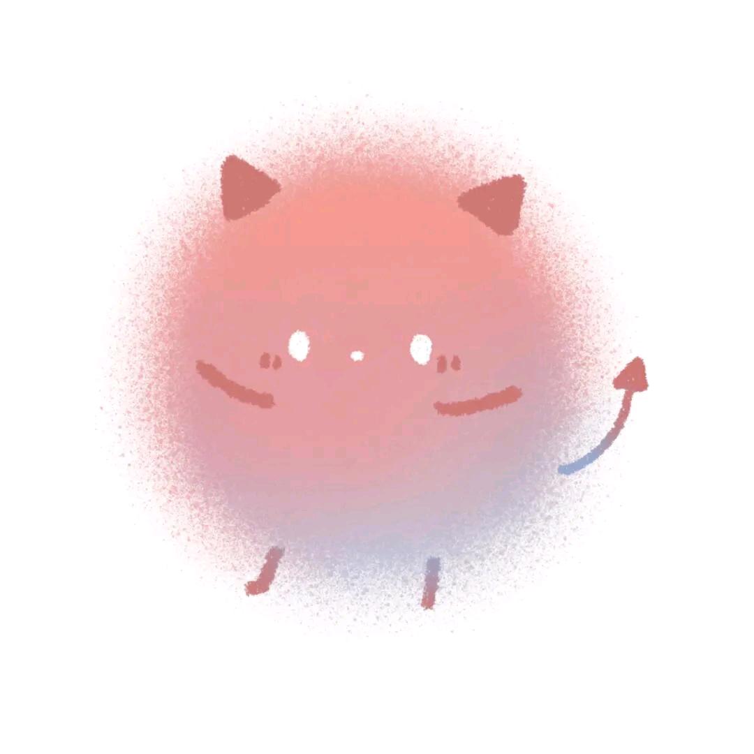 粉色毛球