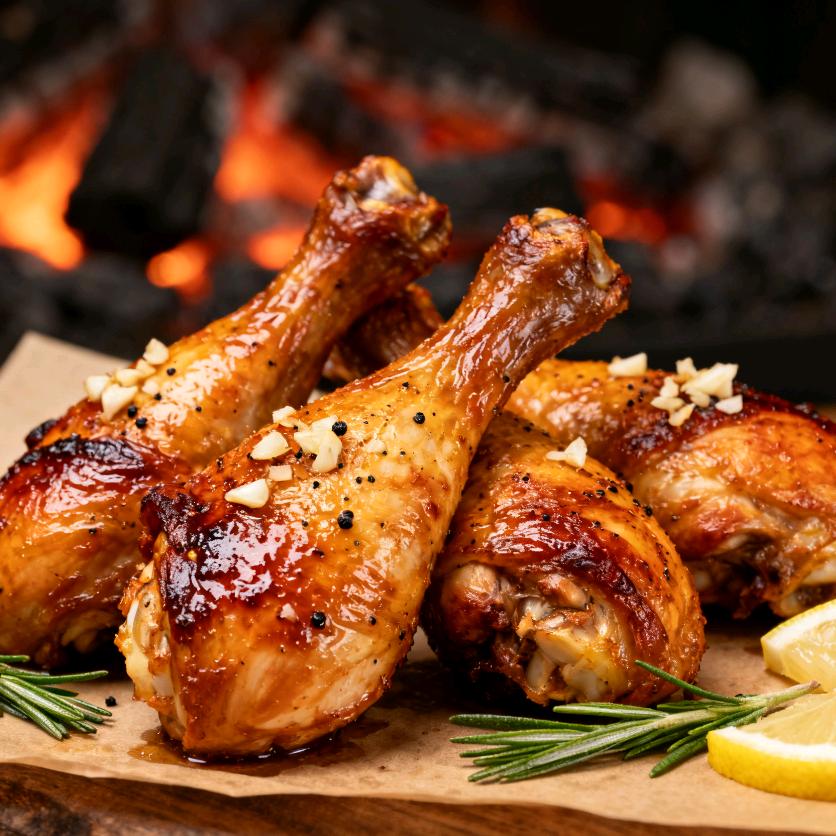 蒜香碳烤奥尔良鸡腿