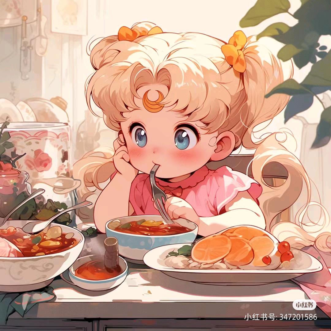 小橙子开饭啦