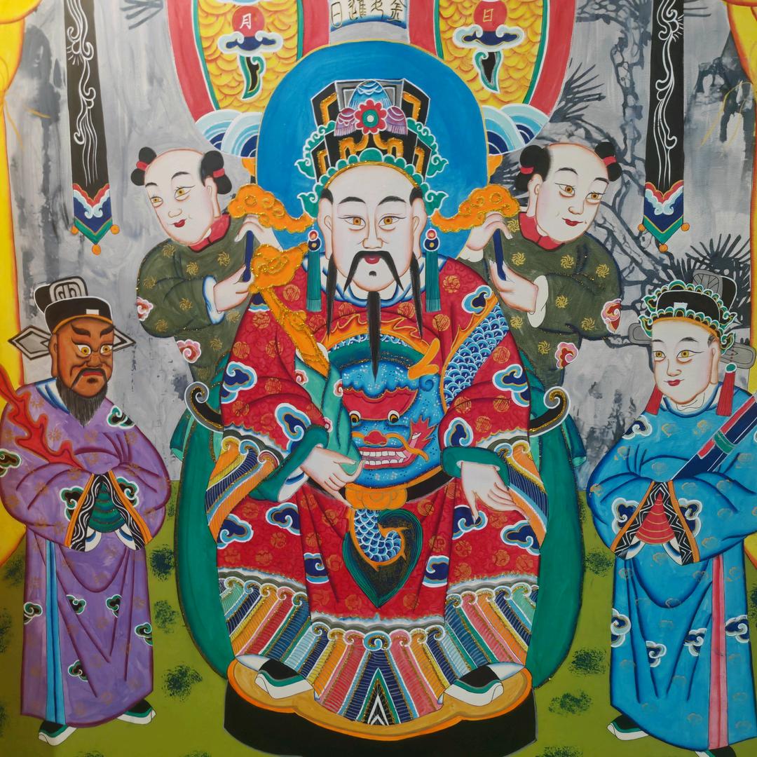 微山湖端鼓戏曲，杨成立