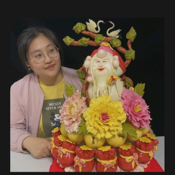 河津♥桃喜果蔬花馍
