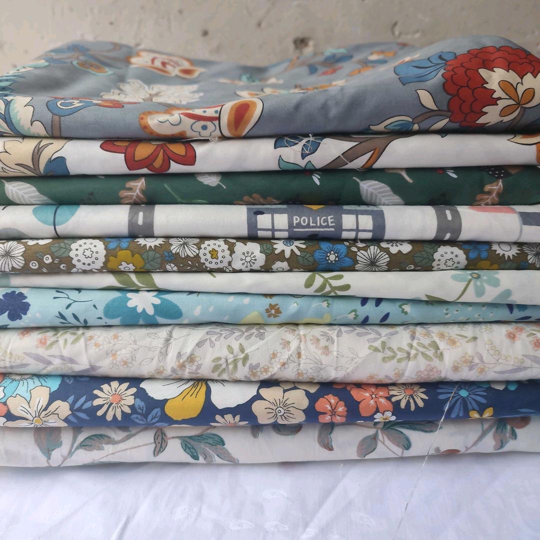 兰花纯棉家纺布头