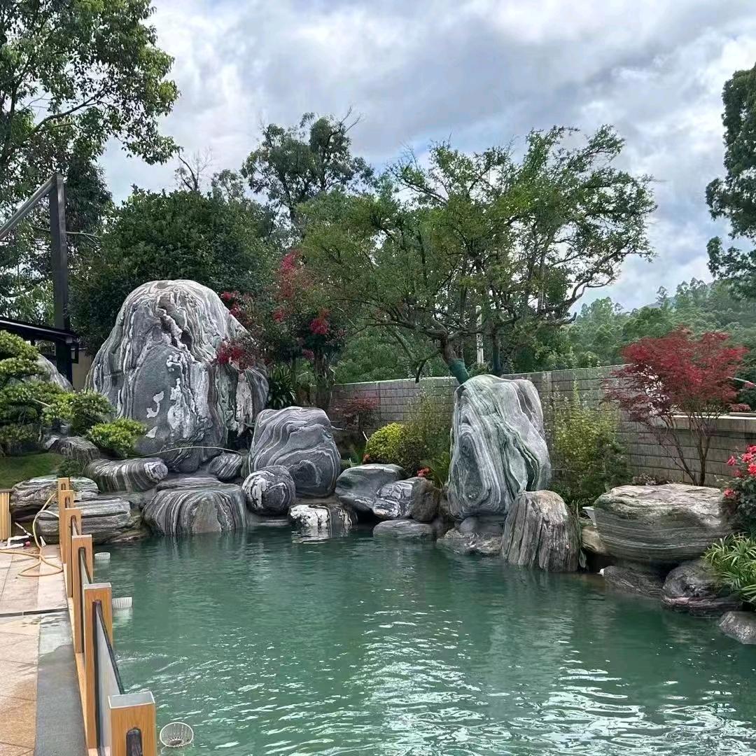 专业鱼池假山设计施工