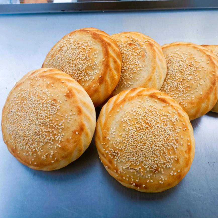 烧饼夹菜