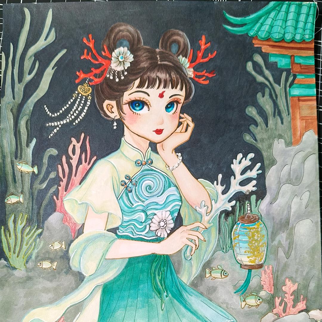 爱绘画的珊瑚精灵