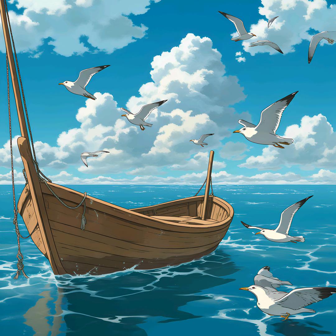 天空蓝鲸头像