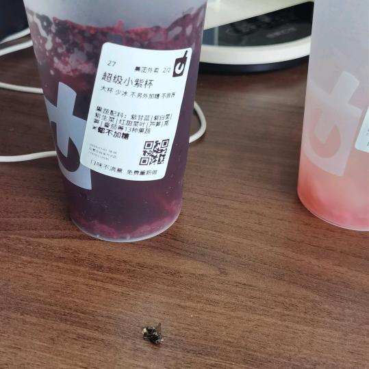 鲜果时间喝出来苍蝇
