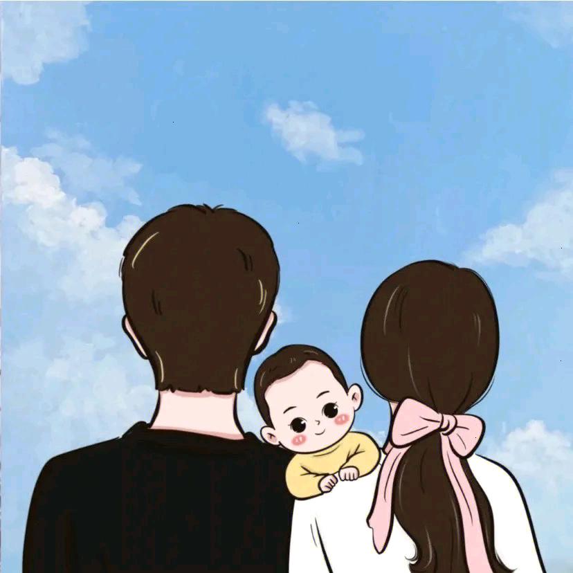 一家三口有点甜